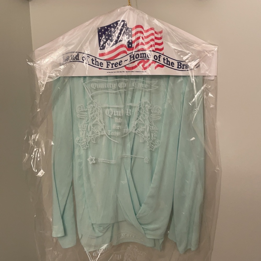 Matty M Light blue blouse - Picture 4 of 9